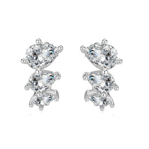 Waterdrop Zirconia Stud Earring 40200513