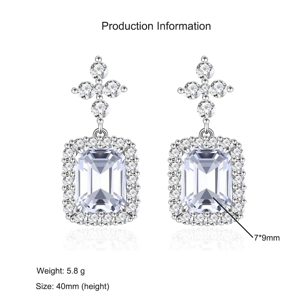 925 Sterling Silver Perfume Bottle Zircon Stud Earring 40200572 - image2