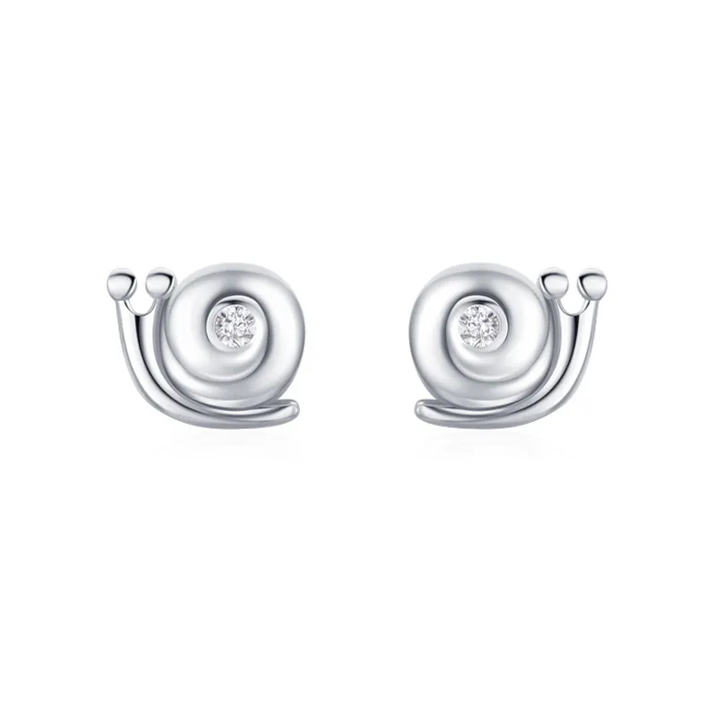 925 Sterling Silver Mini Snail Stud Earring 40200651 925 Sterling Silver Mini Snail Stud Earring 40200651