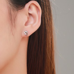 925 Sterling Silver Cute Animal Dolphin Stud Earring 40200671 925 Sterling Silver Cute Animal Dolphin Stud Earring 40200671