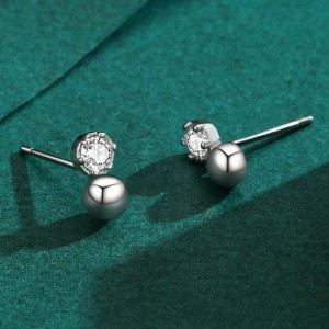 925 Sterling Silver Bubble CZ Stud Earring 40200674 925 Sterling Silver Bubble CZ Stud Earring 40200674