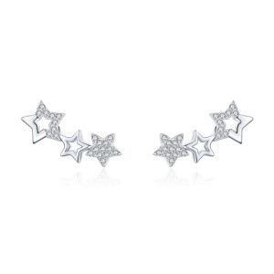 925 Sterling Silver Star CZ Stud Earring 40200682 925 Sterling Silver Star CZ Stud Earring 40200682