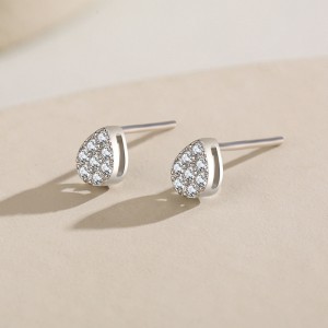 925 Sterling Silver Classic Teardrop CZ Stud Earring 40200683 925 Sterling Silver Classic Teardrop CZ Stud Earring 40200683