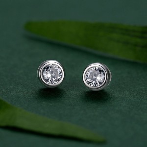 925 Sterling Silver Bubble CZ Stud Earring 40200689 925 Sterling Silver Bubble CZ Stud Earring 40200689