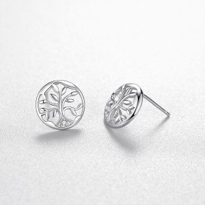 925 Sterling Silver Tree of Life Stud Earring 40200697 925 Sterling Silver Tree of Life Stud Earring 40200697