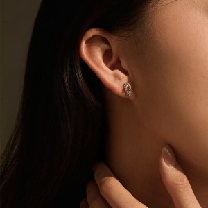 925 Sterling Silver Colorful Flip-Flop Studs 40200757