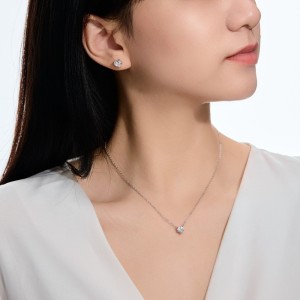 925 Sterling Silver Multi-Size Heart CZ Stud Earrings 40200776