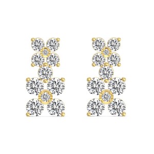 925 Silver Floral Cluster Statement Stud Earrings 40200783 925 Silver Floral Cluster Statement Stud Earrings 40200783