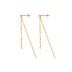 Tassel Chain Silver Sterling Stud Earring 40400005