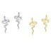 925 Sterling Silver Snake Stud Earring 40400006