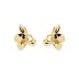925 Sterling Silver Leaves Stud Earrings 40400010