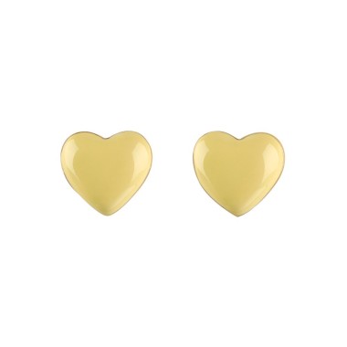 925 Sterling Silver Enamel Heart Stud Earrings 40400013