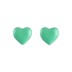 925 Sterling Silver Enamel Heart Stud Earrings 40400013