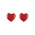 925 Sterling Silver Enamel Heart Stud Earrings 40400013