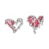 Enamel Broken Heart Stud Earring 40400015