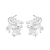 Crapy Tinfoil Texture Stud Earring 40400018