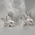 Crapy Tinfoil Texture Stud Earring 40400018