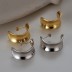 Geometric Wide C Shape Stud Earring 40400026