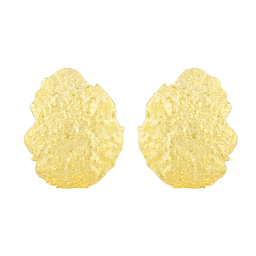 Irregular Tinfoil Texture Stud Earring 40400028