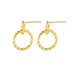 Knited Double Circles Stud Earring 40400029