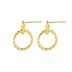 Knited Double Circles Stud Earring 40400029