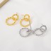Knited Double Circles Stud Earring 40400029