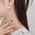 Dull Polish Wide Curve Stud Earring 40400032