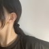 Polished Round Beads Stud Earring 40400034