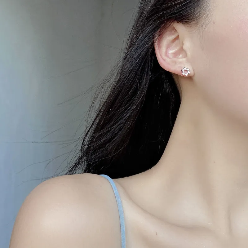 Mini Round Beads Stud Earring 40400038 - image2