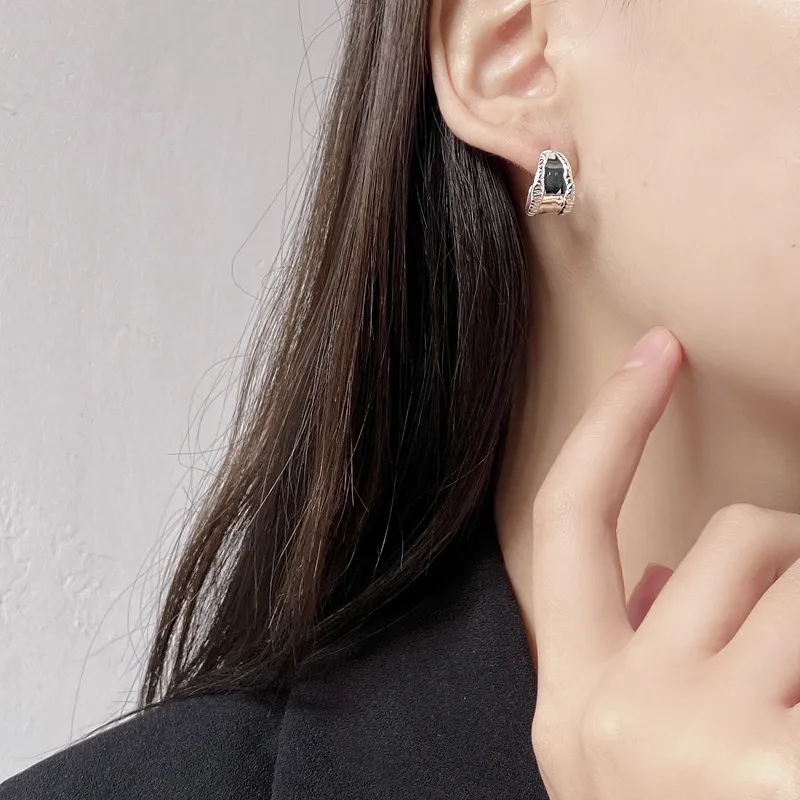 Vintage Wide Engraved Stud Earring 40400044 - image2