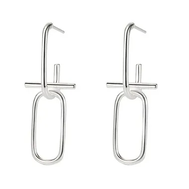Geometric Rectangle Stud Earring 40400046