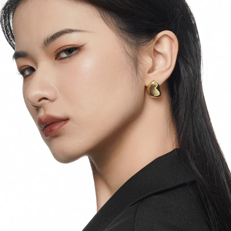 Geometric Irregular Shape Stud Earring 40400061 - image1