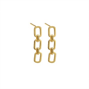 Hollow Leaves C Shape Stud Earring 40400069