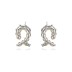 Geometric Twisty Pearl Stud Earring 40400072