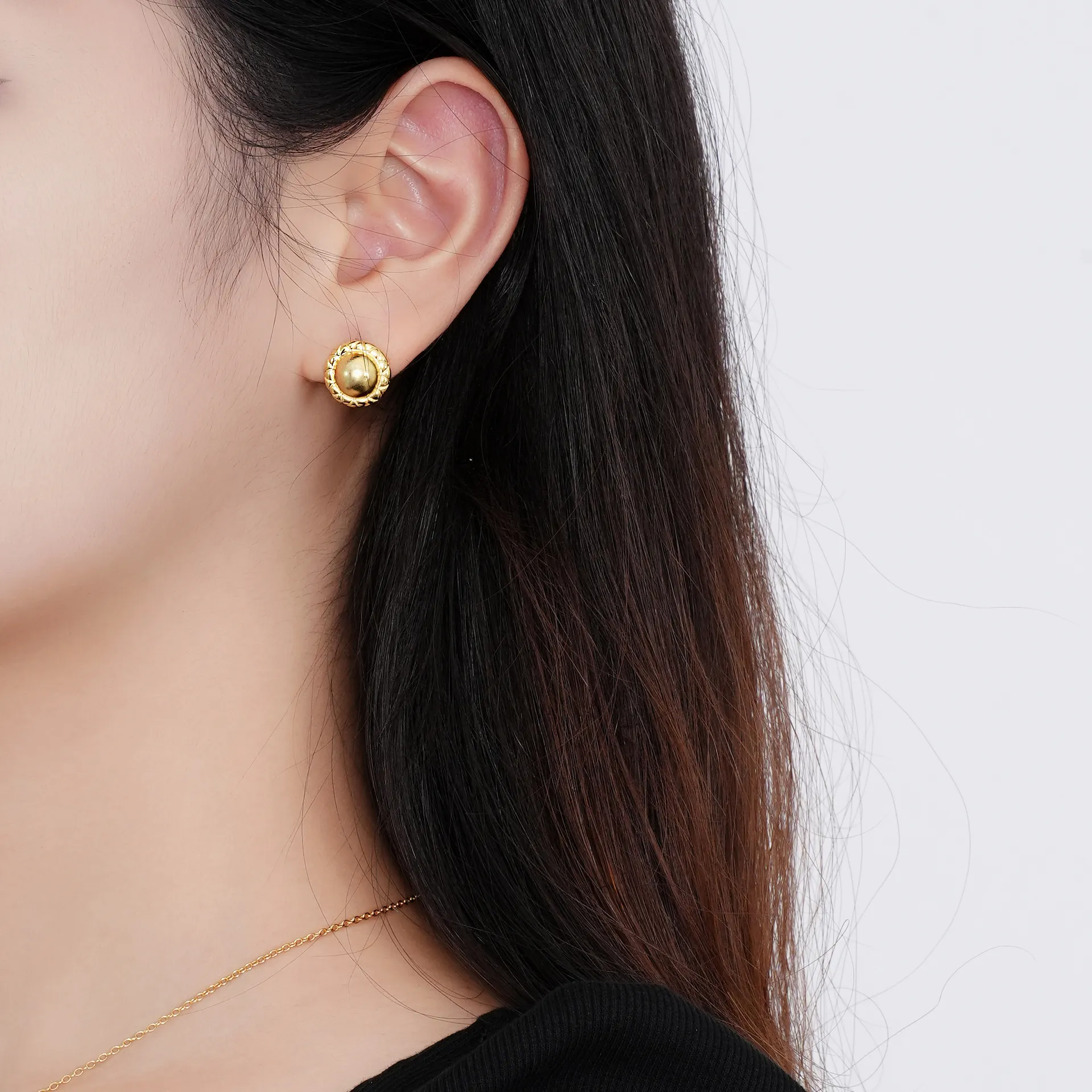 Vintage Sunflowers Stud Earring 40400080 - image2