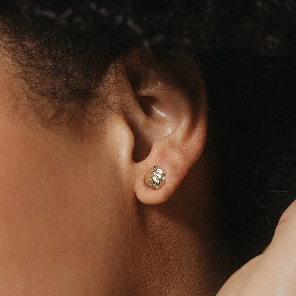 925 Sterling Silver Geometric Stud Earring 40400087 - image1