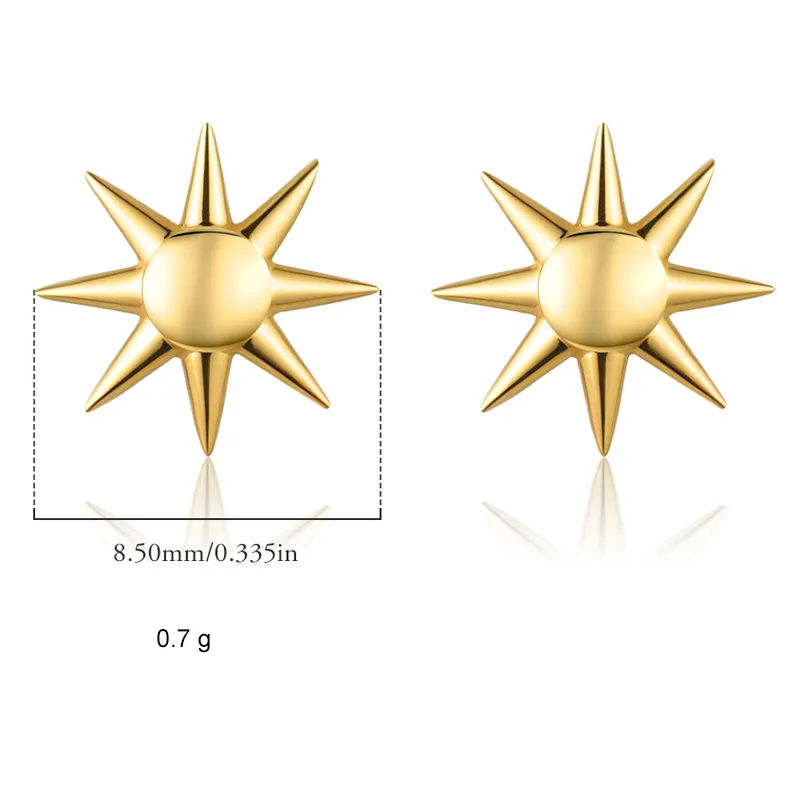 925 Sterling Silver Shining Star Stud Earring 40400090 - image2