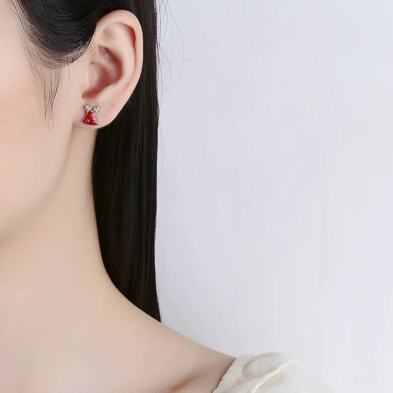925 Sterling Silver Christmas Series Stud Earring 40400123 - image1