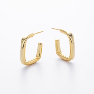 925 Sterling Silver Minimalist Hollow Tube C-Stud Earrings 40400134 925 Sterling Silver Minimalist Hollow Tube C-Stud Earrings 40400134