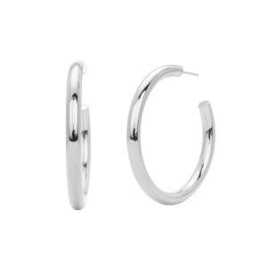 925 Sterling Silver Polished Chunky C-Hoop Earrings 40400137 925 Sterling Silver Polished Chunky C-Hoop Earrings 40400137