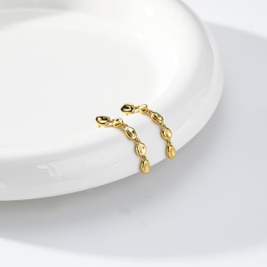 925 Sterling Silver Liquid Metal Nugget Drop Stud Earrings 40400139 925 Sterling Silver Liquid Metal Nugget Drop Stud Earrings 40400139