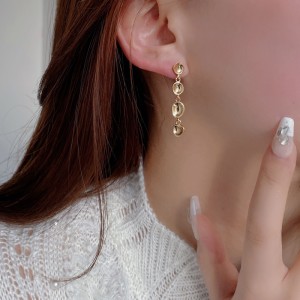 925 Sterling Silver Abstract Bean Linear Dangle Stud Earrings 40400142 925 Sterling Silver Abstract Bean Linear Dangle Stud Earrings 40400142