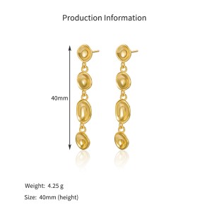 925 Sterling Silver Abstract Bean Linear Dangle Stud Earrings 40400142 925 Sterling Silver Abstract Bean Linear Dangle Stud Earrings 40400142