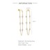 Sterling Silver Pearl Tassel Chain Stud Earring 40500002