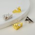 Triangle Cheese Pearl Stud Earring 40500004