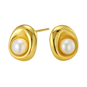 Geometric Pearl Stud Earring 40500005 Geometric Pearl Stud Earring 40500005