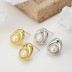 Geometric Pearl Stud Earring 40500005