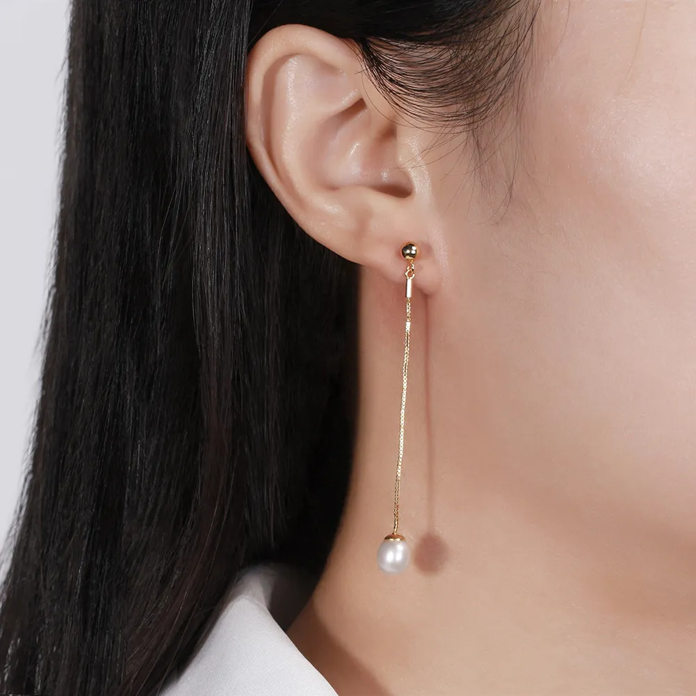 925 Sterling Silver Fresh Water Pearl Stud Earring 40500034 - image1