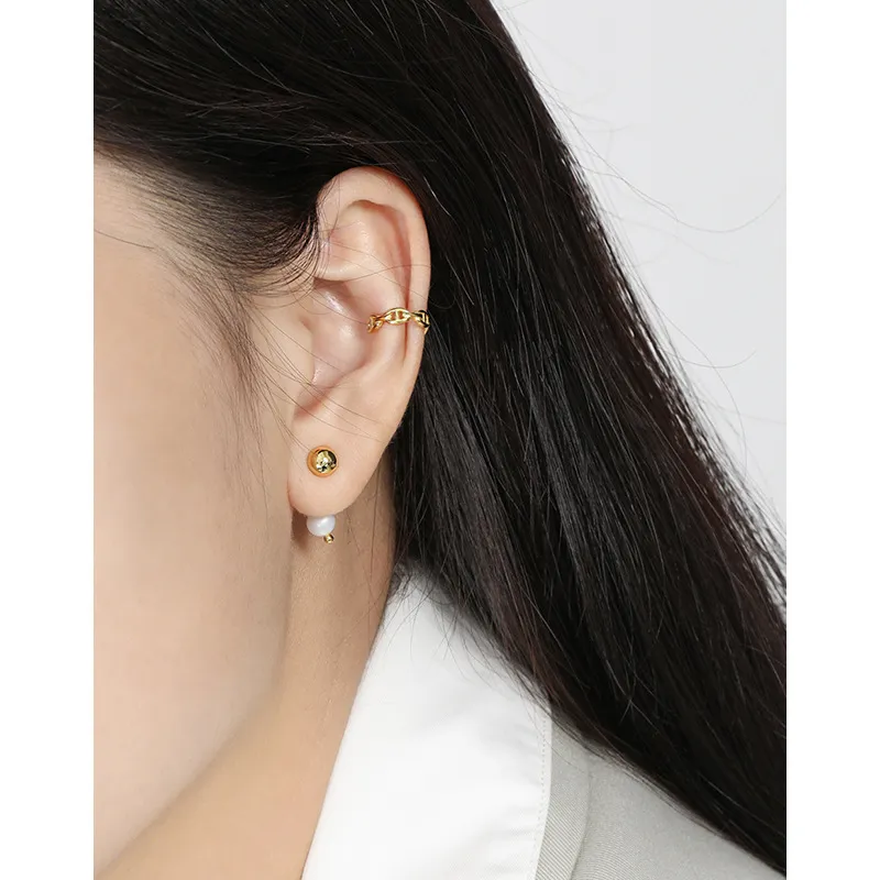 925 Sterling Silver Fresh Water Pearl Stud Earring 40500068 - image1