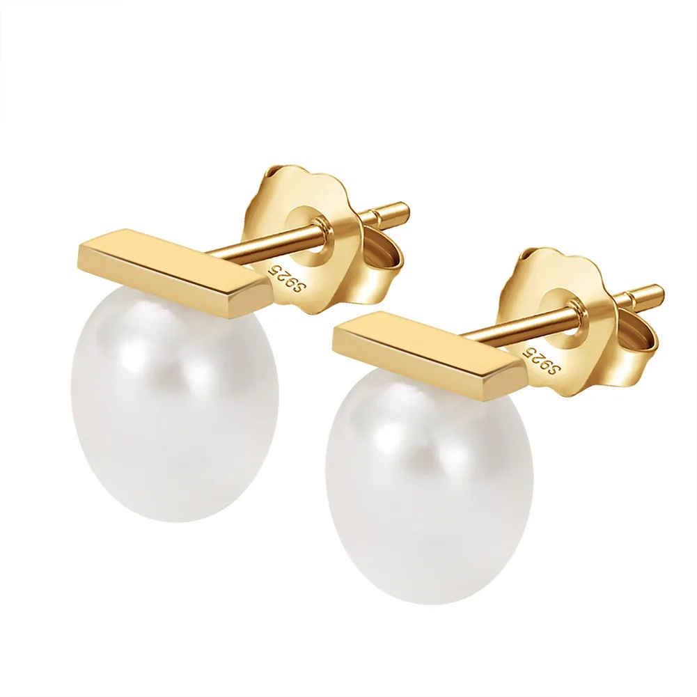 Wholesale 925 Sterling Silver Geometric Bar Baroque Pearl Stud Earrings 40500095 Wholesale 925 Sterling Silver Geometric Bar Baroque Pearl Stud Earrings 40500095
